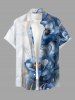 Flower Ink Painting Print Matching Hawaii Beach Outfit For Couples -  