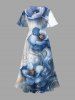 Flower Ink Painting Print Matching Hawaii Beach Outfit For Couples -  