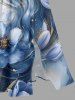 Flower Ink Painting Print Matching Hawaii Beach Outfit For Couples -  