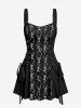 Halloween Skeleton Print Matching Outfit For Couples -  