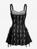 Halloween Skeleton Print Matching Outfit For Couples -  