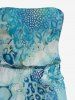 Coral Micro-biological Sea Print Matching Hawaii Beach Outfit For Couples -  
