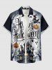 Halloween Pumpkin Ghost Spider Bat Castle Print Matching Outfit For Couples -  