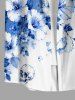 Flowers Skull Colorblock Print Matching Hawaii Beach Outfit For Couples -  