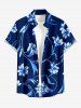 Flower Leaf Branch Print Matching Hawaii Beach Outfit For Couples -  