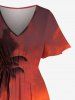 Coconut Tree Ombre Dusk Print Matching Hawaii Beach Outfit For Couples -  