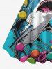 Shark Ocean Ball Sea Print Hawaii A Line Dress -  