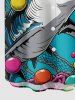 Shark Ocean Ball Sea Print Hawaii Button Pocket Shirt For Men -  