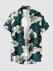 Flowers Tropical Leaf Print Matching Hawaii Beach Outfit For Couples -  