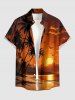 Coconut Tree Bird Sun Seascape Print Matching Hawaii Beach Outfit For Couples -  