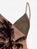 Coconut Tree Sun Cloud Ombre Print Convertible Hawaii Beach Cover -  