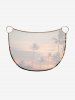 Coconut Tree Sun Cloud Ombre Print Convertible Hawaii Beach Cover -  