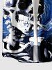 Skull Galaxy Painting Print Matching Hawaii Beach Outfit For Couples -  