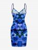 Hibiscus Flower Leaf Print Matching Hawaii Beach Outfit For Couples -  
