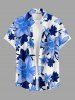 Flower Leaf Print Matching Hawaii Beach Outfit For Couples -  