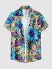 Hibiscus Flower Leaf Print Matching Hawaii Beach Outfit For Couples -  