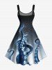 Octopus Spider Web Ombre Print Matching Outfit For Couples -  