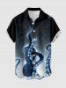 Octopus Spider Web Ombre Print Matching Outfit For Couples -  