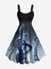 Octopus Spider Web Ombre Print Matching Outfit For Couples -  
