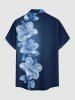 Ombre Flower Leaf Print Matching Hawaii Beach Outfit For Couples -  