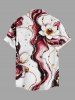 Fluid Flower Print Matching Hawaii Beach Outfit For Couples -  