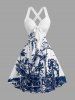 Coconut Tree Print Matching Hawaii Beach Outfit For Couples -  