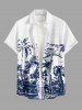 Coconut Tree Print Matching Hawaii Beach Outfit For Couples -  