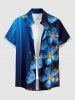 Flowers Stripes Glitter 3D Print Matching Hawaii Beach Outfit For Couples -  