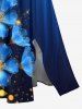 Flowers Stripes Glitter 3D Print Matching Hawaii Beach Outfit For Couples -  