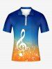 Ombre Music Symbol Print Matching Hawaii Beach Outfit For Couples -  