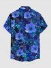Flower Leaf Branch Print Matching Hawaii Beach Outfit For Couples -  