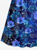 Flower Leaf Branch Print Matching Hawaii Beach Outfit For Couples -  
