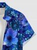 Flower Leaf Branch Print Matching Hawaii Beach Outfit For Couples -  