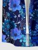 Flower Leaf Branch Print Matching Hawaii Beach Outfit For Couples -  