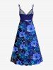 Flower Leaf Branch Print Matching Hawaii Beach Outfit For Couples -  