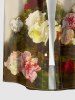Flowers Colorblock Print Matching Hawaii Beach Outfit For Couples -  