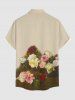 Flowers Colorblock Print Matching Hawaii Beach Outfit For Couples -  