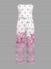 Ethnic Geometric Graphic Flower Print Matching Hawaii Beach Outfit For Couples -  