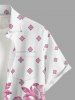 Ethnic Geometric Graphic Flower Print Matching Hawaii Beach Outfit For Couples -  