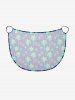 Couvre-maillot de plage convertible Hawaï à imprimé cocotier dégradé - Bleu profond XXS