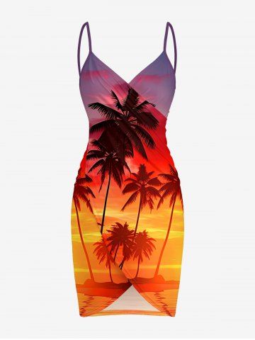 Coconut Tree Seascape Print Convertible Hawaii Beach Cover