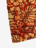 Tropical Leaf Ethnic Print Convertible Hawaii Beach Cover -  