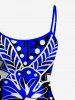 Hibiscus Flowers Print Hawaii Fitted Dress -  