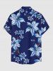 Flower Print Matching Hawaii Beach Outfit For Couples -  