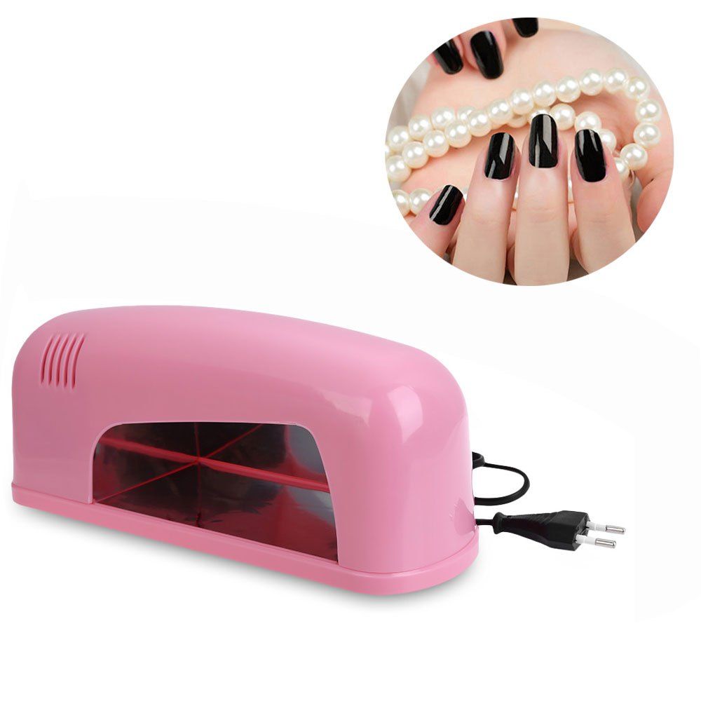 

9W High Automatic Light Phototherapy Slide Type LED + UV Manicure Nail Art Power Lamp, Pink