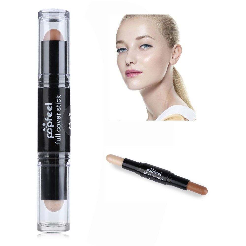 [36% OFF] Double Head Natural Full Cover Long Lasting Smooth Concealer ...