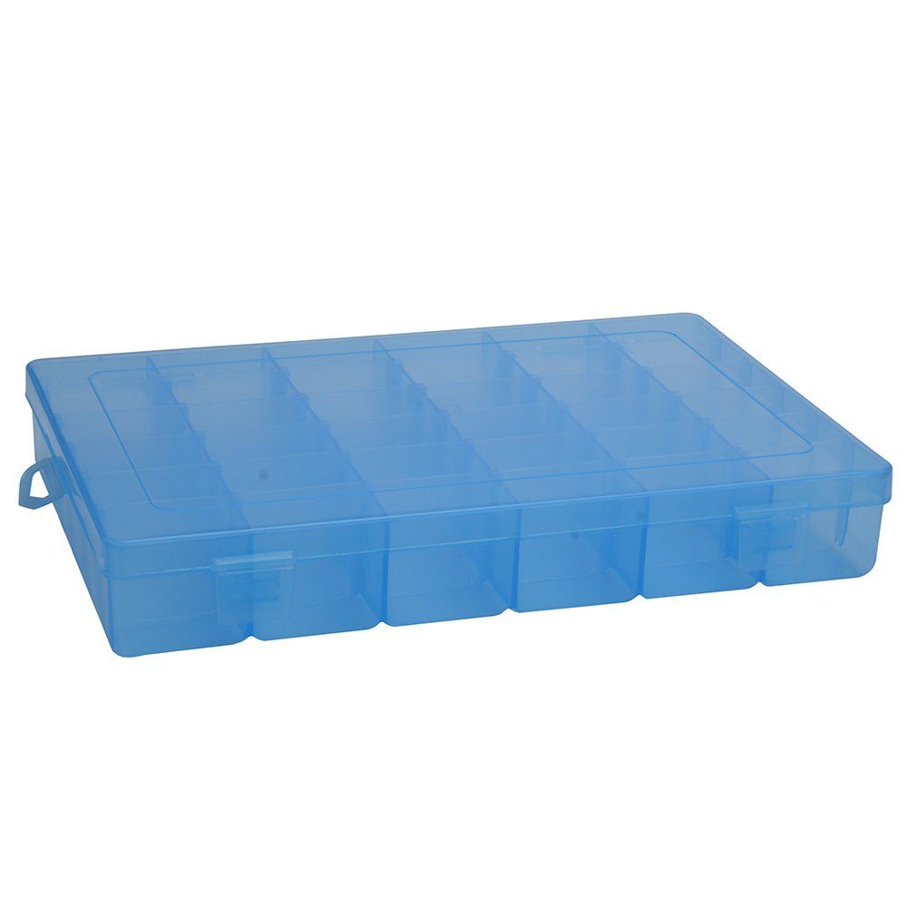 

Detachable 36 Compartments Multifunctional Plastic Storage Box, Blue