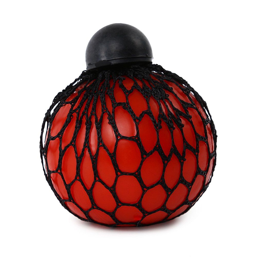 

Mesh Grape Vent Ball Stress Relief Squeezing Toy, Red