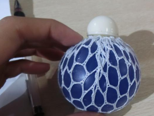 

Mesh Grape Vent Ball Stress Relief Squeezing Toy, Light blue