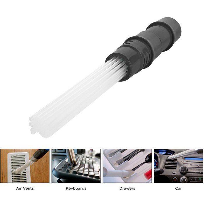 

Portable Dust Suction Brush Vacuum Cleaning Tool, Gray